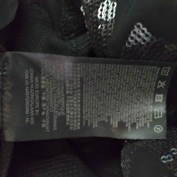 mexx metropolitan sequin sheer lined mini dress - Picture 7 of 7